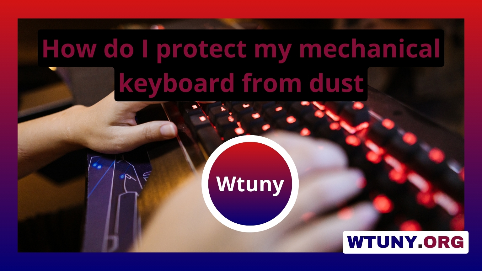 How do I protect my mechanical keyboard from dust
