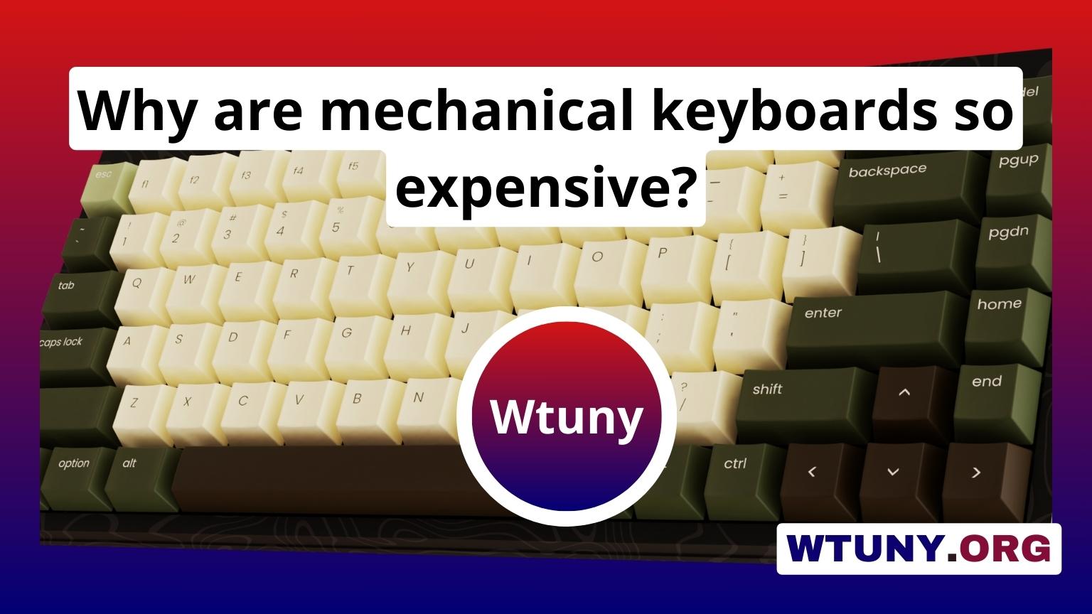 Why are mechanical keyboards so expensive