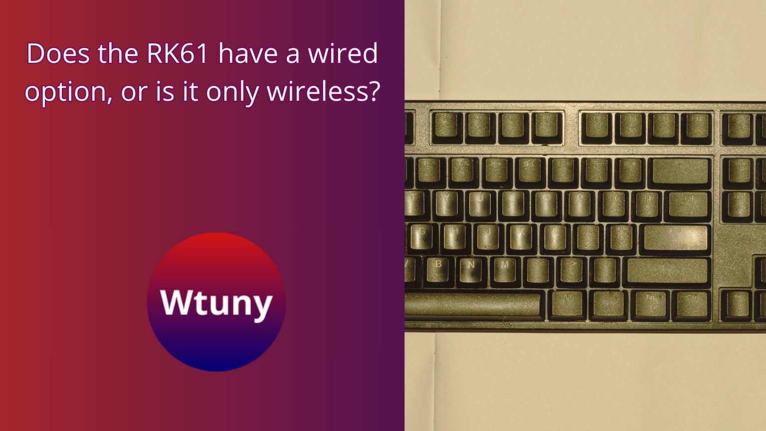 Can you replace key switches on the RK61