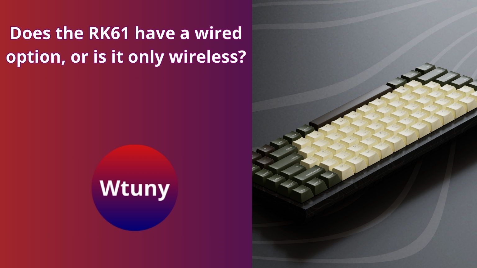 Does the RK61 have a wired option, or is it only wireless