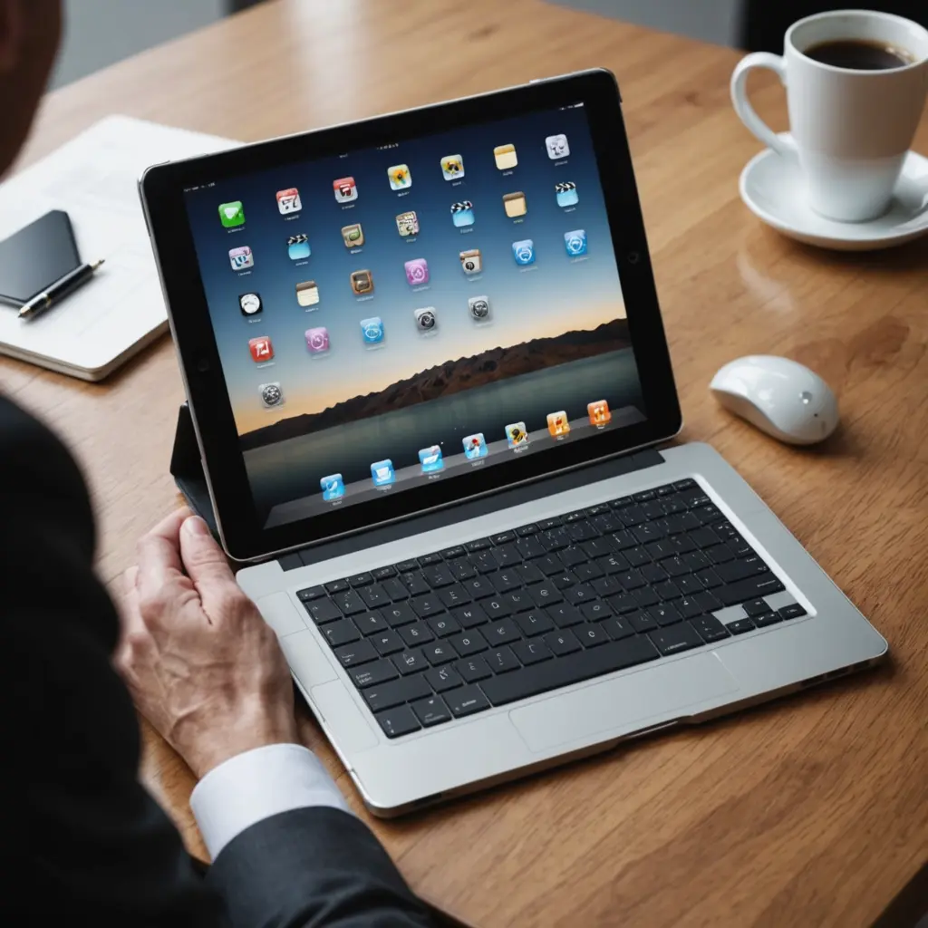Illustration for 360 Ipad Case With Keyboard